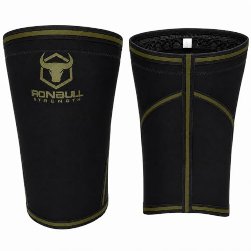Iron Bull Strength Knee Sleeves 7mm 1 Pair - Compression Brace & Knee Sleeve For Weightlifting Powerlifting & Cross Training - Knee Support for Squats - Men & Women product thumbnail 11