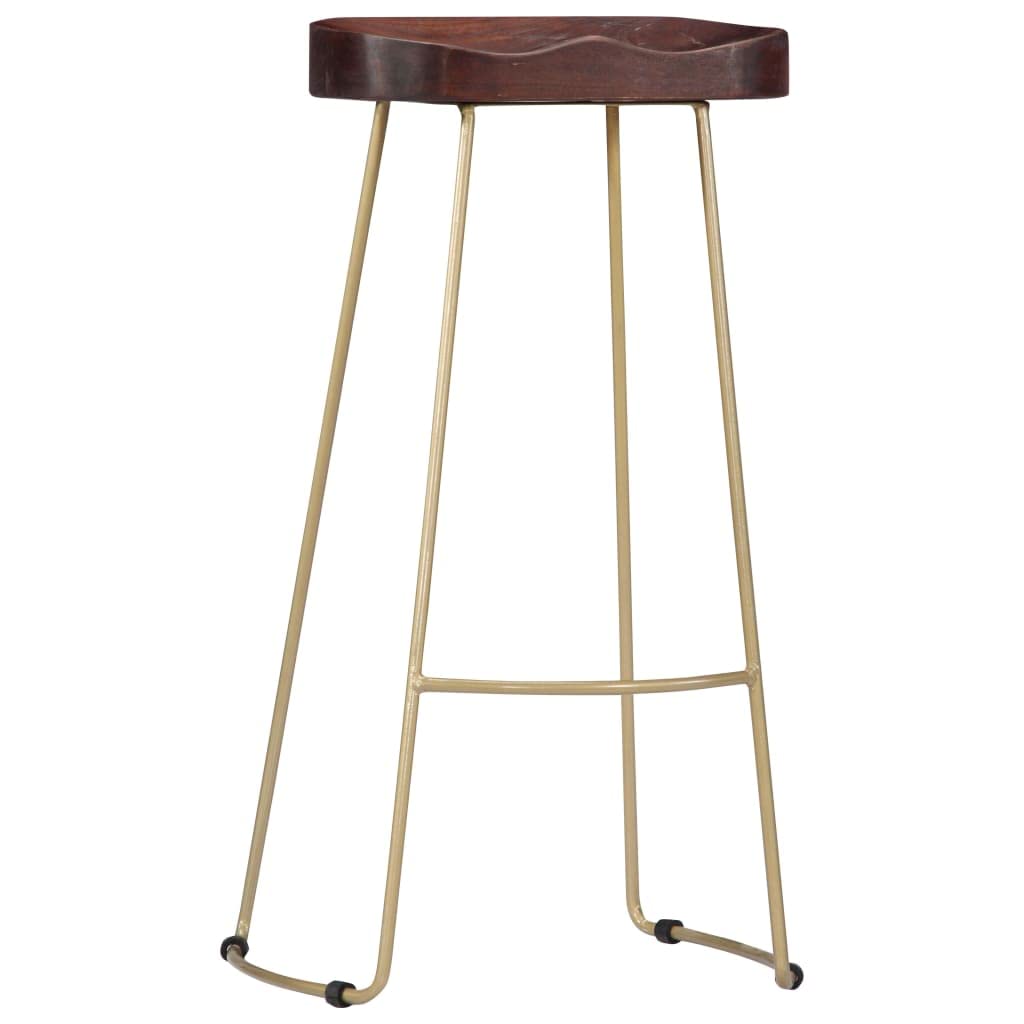 Taburetes de Cocina Gavin 2 Unidades, Taburetes Altos De Cocina, Sillas Altas De Cocina, Silla Alta, Taburetes De Bar, Muebles para Cocina, Madera Maciza de Mango
