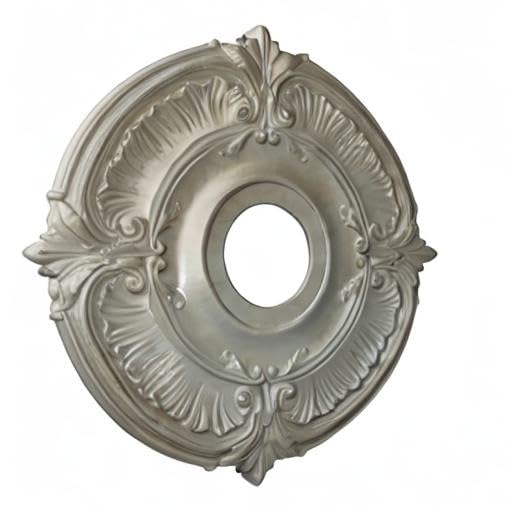 Image of Ekena Millwork CM18ATFLSDecorative Ceiling Medallions Modeled After Original Historical Patterns & Designs, Flash Gold