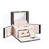 GaRcan Lámpara de Pared, joyero para Mujeres y niñas con pequeño Estuche de Viaje, Organizador de Collares y Pendientes