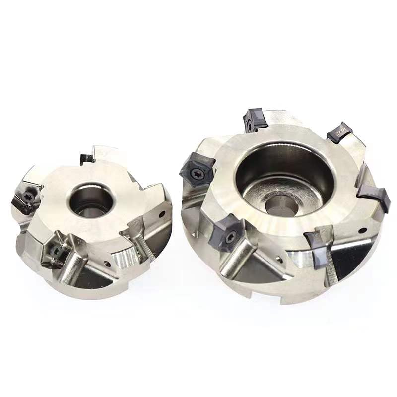 Tool Part for MFPN66 Degree 50mm 63mm 80mm Heavy Cutting Milling PNMU0905 Insert MFPN CNC Double-Sided Cutter - (Dimensions: NO Insert/Cutting Edge Diameter: MFPN66080-27-6T)