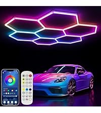 ZTANHOUSE 25Pack RGB Hexagon led Garage Lights,5 Hexagon Light