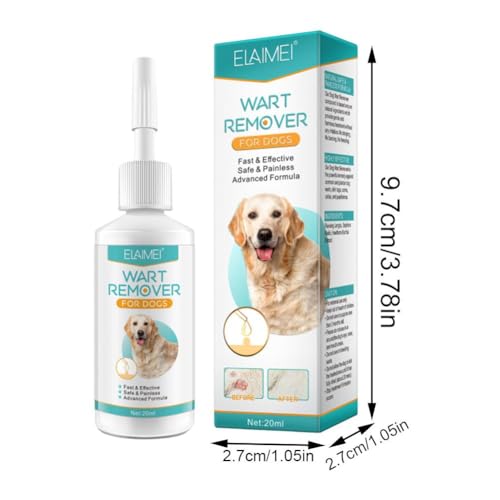 SHUZHENG Hundewarzenentferner, Warzenentfernung, Ast Acting Dog Skin Tag & Warzenentfernung, Behandlung von schädlichen Warzen, kein schmerzfreier Entferner & für Hunde