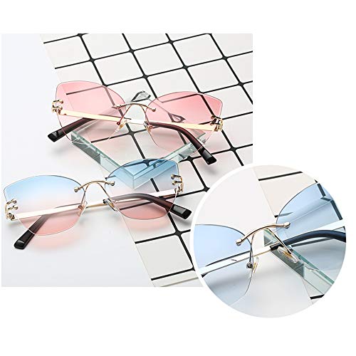 Óculos De Sol Das Mulheres,Sailsbury Moda Feminina Óculos De Sol UV400 Óculos De Armação Sem Moldura