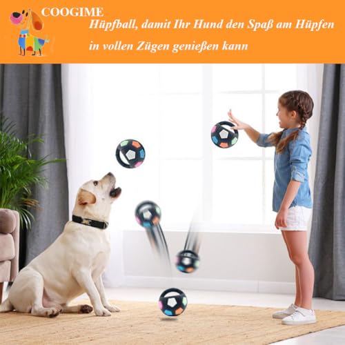 Coogime Hundespielzeug – Jagdbälle für Hunde, Robuster und vielseitiger Hundeball, Fußball der auf der Wasseroberfläche schwimmt, Spielzeug für Mittlere Große Hunde (Schwarz)