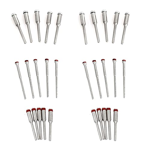 heyous 30 mandril de tornillo de rueda de corte de 2 mm / 3 mm, 3 tamaños para herramientas giratorias Dremel