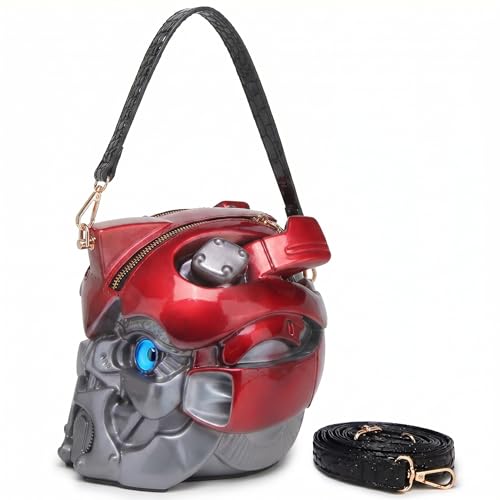 Image of Men PVC Unique Novelty Weird Shape Handbag Purse Detachable Strap Crossbody Shoulder Bag for Women