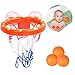 Gxhong Canasta Baloncesto Infantil Bañera con 3 Pelotas,Mini Baloncesto de Baño, Regalo de Juguetes de baño para niños y niños pequeños