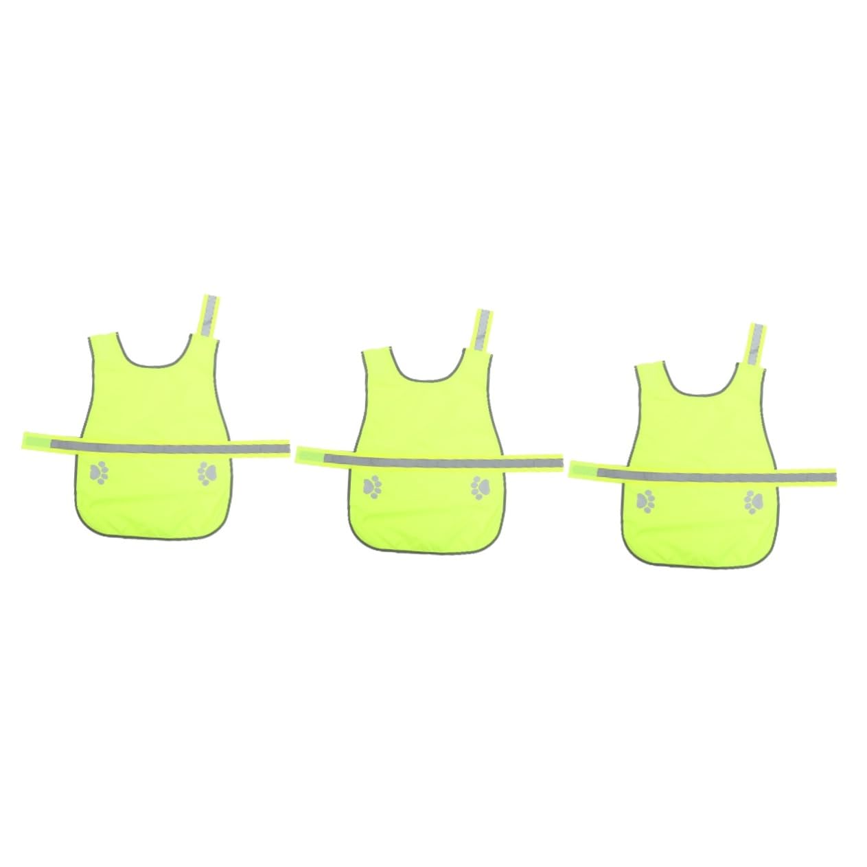 Sosoport 3stücke Reflective Pet Vest Für Hunde Verstellbar Fluoreszierendes Design Für Outdoor-aktivitäten Für Wanderungen Partys Und Fotoshootings