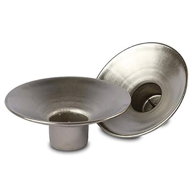 Ner Mitzvah Safety Metal Candle Holder Drip Cup, Silver