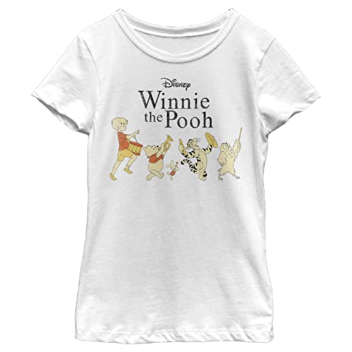Disney Winnie Pooh Parade Girl's Solid Crew Tee