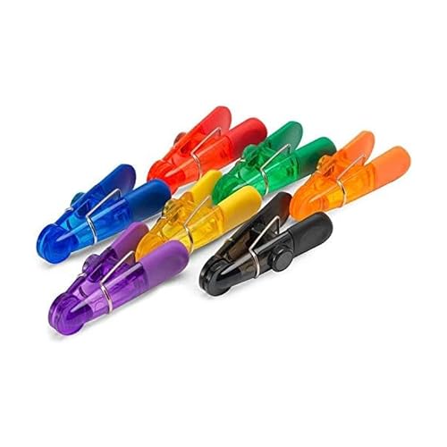 Kizmos Magnetic Multipurpose Bag Clips, Set of 7, Multicolored