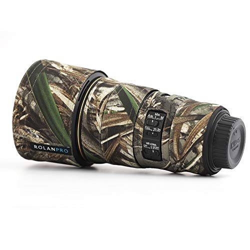 Rolanpro Camouflage-Objektivschutz für Nikon AF-S 300 mm F4E PF ED VR Coat Objektiv-Schutzhülle, #9, wasserdicht (ohne Objektivkragen)