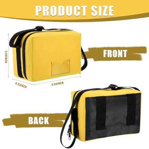 Sanwuta Crime Scene Evidence Detective Kit Evidence Markers Crime Scene ID Marker Carrying Case for Murder Themed Mystery Halloween Party Decorations, Lightweight, Yellow4