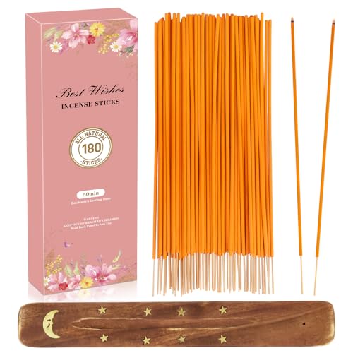 Set de varitas de Incienso con Soporte de Madera 180 Unidades...