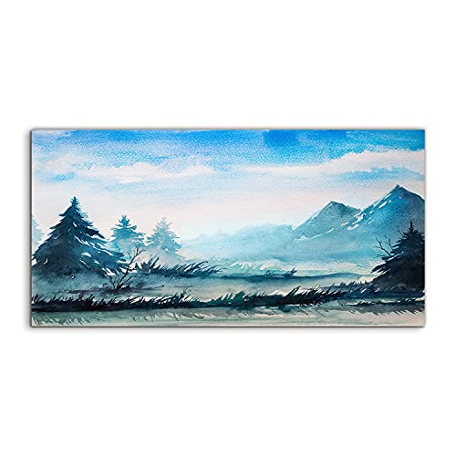Art mural acrylique montagne 100x50cm pour sublimer vos murs