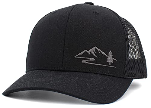 Image of KBETHOS Men's Women's Explore The Outdoors Mountains Scenery Unisex Trucker Baseball Cap