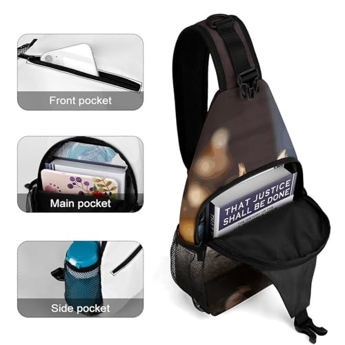 Bolso Tipo Sling Crossbody Casual para Senderismo 38x20cm miniatura 4
