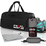 Gym Bag Duffle Bag, 9 Pockets-Shoe Compartment Wet Pocket Gym Towel Gym Bag Mens and Womans