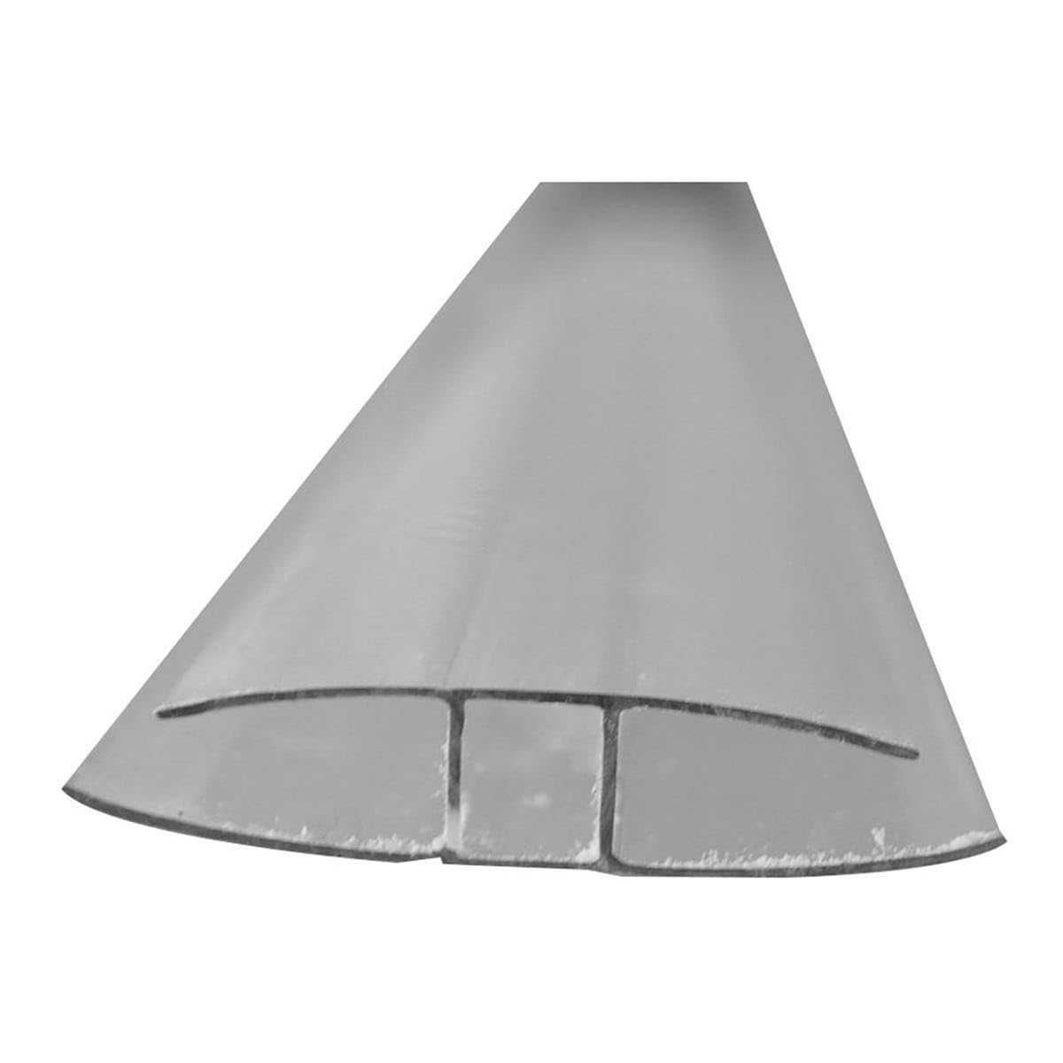 Perfil Unión H Policarbonato Alveolar MACROLUX Protección UV Coextruida Transparente Stabilit Suisse Invernadero Pérgola Marquesina Diferentes Espesores y Longitudes (200 CM (L), 0.00, 4, Milímetros)