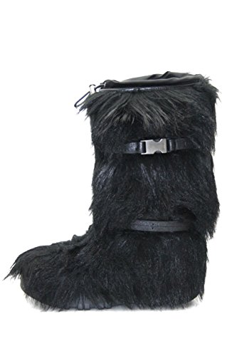 Prada Damen Schwarz Stoff Stiefel 3W4943 40 EU