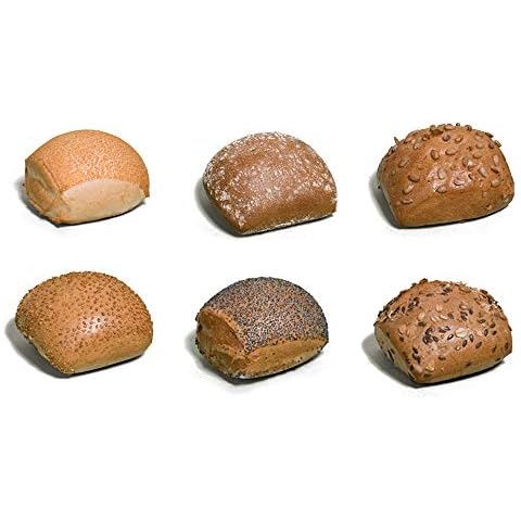 Vestakorn Handwerksbrötchen, 6x Party-Brötchen gemischt - frische Brötchen - Auswahl von 6 verschiedenen Handwerksbrötchen, 6 Stück, selbst aufbacken in 6 Minuten Cover