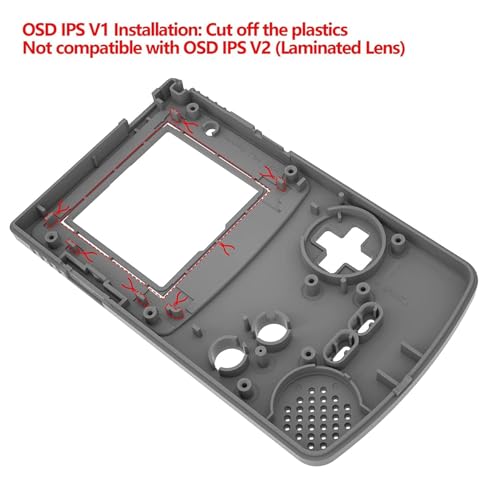 Image of IPS Ready Upgraded eXtremeRate Gradient Translucent Green Blue Replacement Shell Full Housing Cover Buttons for Gameboy Color - Fit for OSD IPS & Regular IPS & Standard LCD - Not Console & IPS Screen