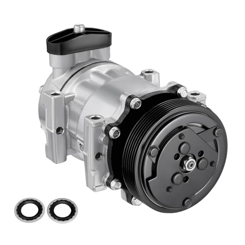 SYKRSS 68550 Air Conditioning A/C Compressor with Clutch Compatible with Dodge Dakota 1996-2002, Compatible with Jeep Cherokee (97-01) TJ (97-99) Wrangler (97-99) 2.5L 4.0L, SD709 Style by SYKRSS - Used condition - US$86.25