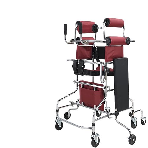 高齢者用歩行器 大人用歩行器 リハビリテーション歩行 片麻痺リハビリテーション訓練器具 歩行補助装置 スタンディングフレーム (立ち歩き一体型マシン ハンドブレーキなしABモデル)