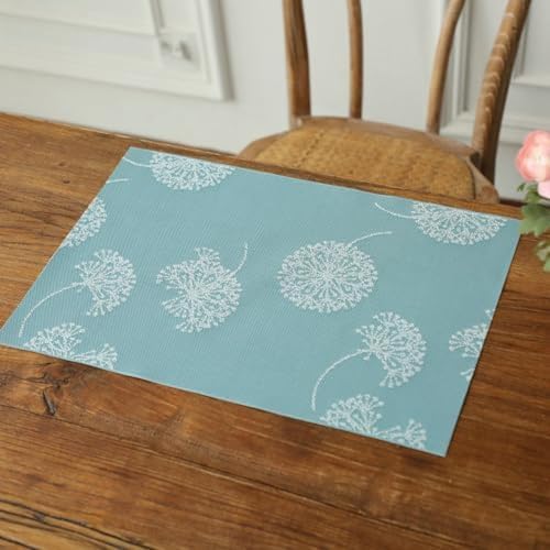 Sets de table résistant à la chaleur motif pissenlit lavable pour table propre - 3