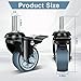 3 inch Swivel Caster Wheels Set of 4,Heavy Duty Stem Caster Wheels 1200lbs,3/8