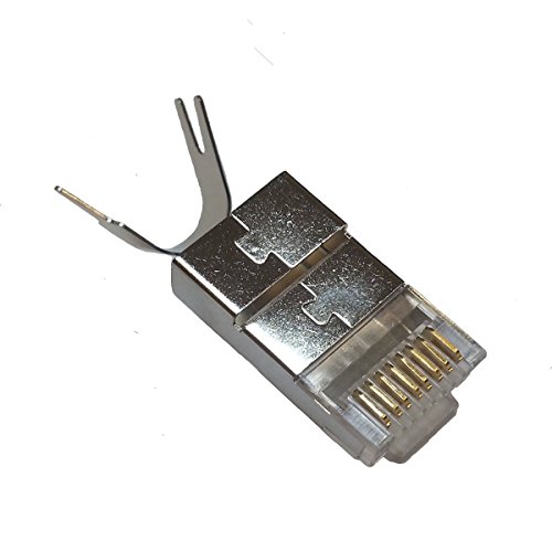 Sunnytech Cat7/7A Plug Awg23/1,1500Mhz,10Gbase-T Ethernet Rj45 Module Crimp Connector 20 Pack, For Cable Thickness Od 7.0Mm #TOP1