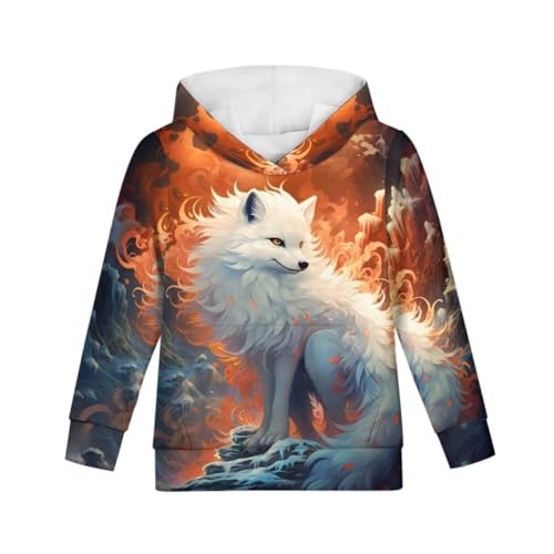 Image of GLUDEAR Teen Boys Girls Novelty Animal Galaxy Hoodies Sweatshirts Pullover