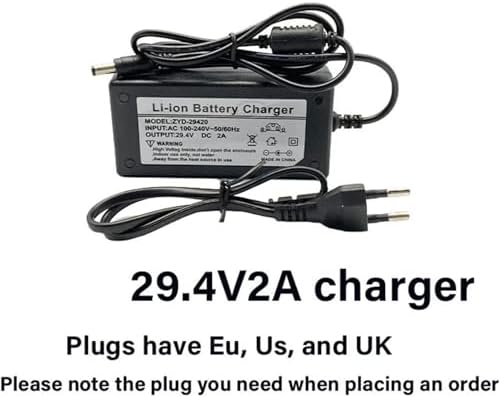 リチウムイオンEbikeバッテリーパック24V 20Ah、充電器とBMS付き、500W以下のモーター用7S3P設計、XT60コネクタ