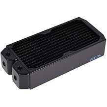 Alphacool Neos UT60 Full Copper Radiator, 240mm, Dual Fan, Black