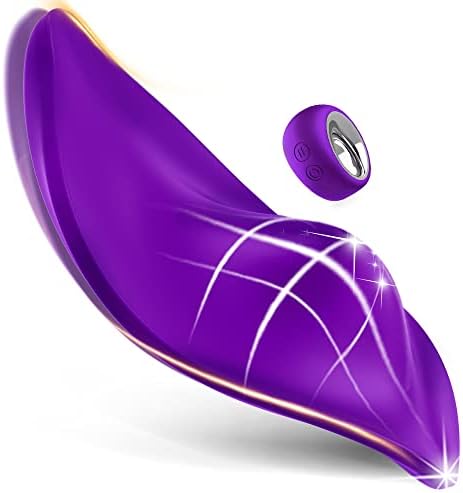 Adult Women Couples Sex Toys, Ultra-Thin Remote Control Wearable Vibrator Mini Female Panty Clitoris Couple Vibrator Stimulator Vibrating Sex Toy, Butterfly Clitoral Vibrators for Woman Her Pleasure