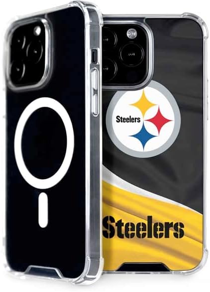 Skinit Phone Case Compatible with MagSafe iPhone 13 Pro Max - Officially Licensed NFL Pittsburgh Steelers Design