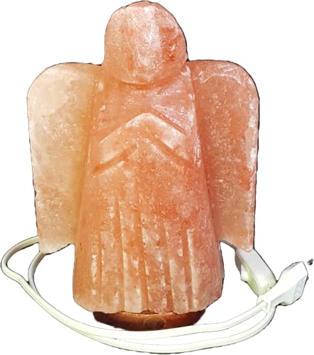 Lampe de sel de l'Himalaya - Forme d'ange avec...