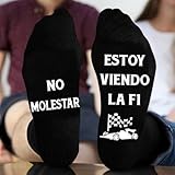 BOYATONG Calcetines divertidos F1 – No molestar, Estoy viendo...