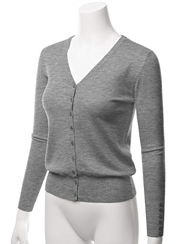 Image of LALABEE Women's V-Neck Long Sleeve Button Down Sweater Cardigan Soft Knit(S-XXL)