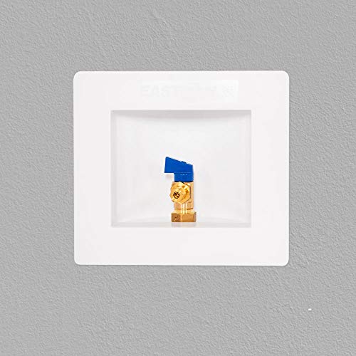 Image of Eastman 1 /2 Inch PEX Connection x 1 /4 Inch OD Compression Ice Maker Outlet Box, Quarter Turn Ball Valve, Pre-Assembled, 60233