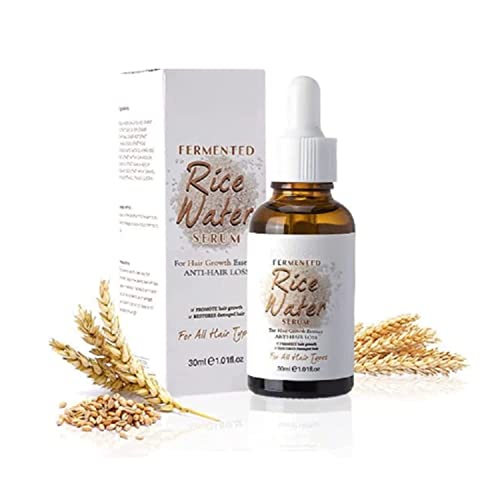 Puraect suero de agua de arroz fermentado, aceite de suero de crecimiento del cabello de biotina, suero de crecimiento del cabello de agua de arroz, extracto de arroz orgánico para adelgazar el