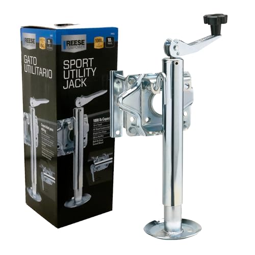 RESEE TOWPOWER トウステップ 約30cm Amazon.com: Reese Towpower 74413 Round Trailer Jack, Side
