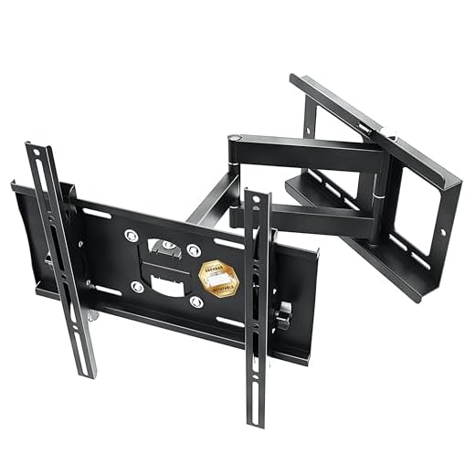 RICOO TV Wandhalterung Schwenkbar Neigbar, (R23-S) Universale TV-Halterung für 31-65 Zoll (bis zu 95-Kg, Max-VESA 400x400 mm) Flach Curved-Bildschirm Flachbild-Fernseher