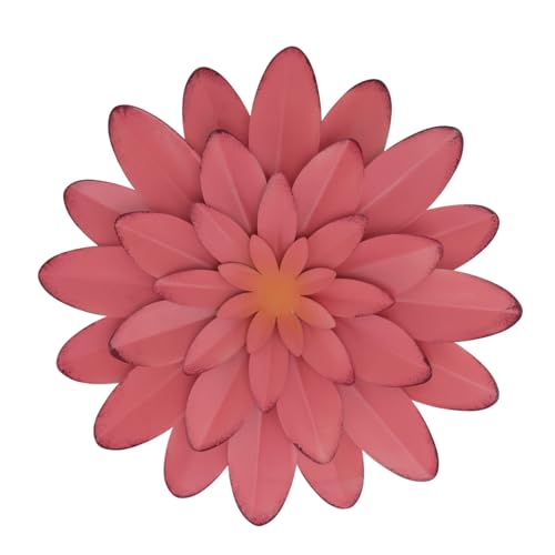 FUTUREORYY Colgante Artesanal De Hierro Flores De Simulación Para Decoración Floral De Pared, Fondo Creativo Para Salón, Adorno Mural Rosa Vintage, Resistente y Decorativo