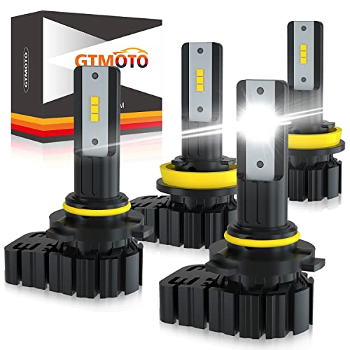 GTMOTO for 2015-2021 2022 Chevy Trailblazer Trax Headlights LED Bulbs, Custom Plug and Play Low + High Beam Light Combo, 6000K Cool White LED Conversion Kit, 4-Pack