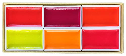 Kissho Paint for Japanese Painting Horn Face Color Lumi Accent Colors 6 Colors