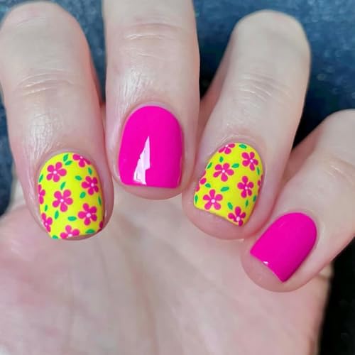 24 uñas postizas a presión, punta francesa, cuadradas, diseños de uñas postizas acrílicas, cubiertas completas, uñas postizas
