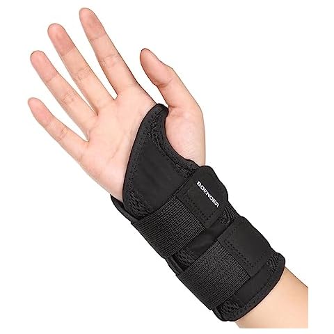 Boenoea Wrist Brace for Carpal Tunnel, Wrist Brace Night Support, Adjustable Wrist Splint Right Left Hand, Wrist Support for Women and Men, for Relief Pain of Arthritis, Tendonitis, Sprains (L/XL) Cover