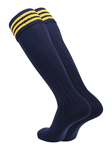 Image of Soccer Socks With Fold Down Top - European Style for Adults - Men and Women